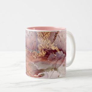 abstract pattern galaxy Two-Tone Coffee Mug