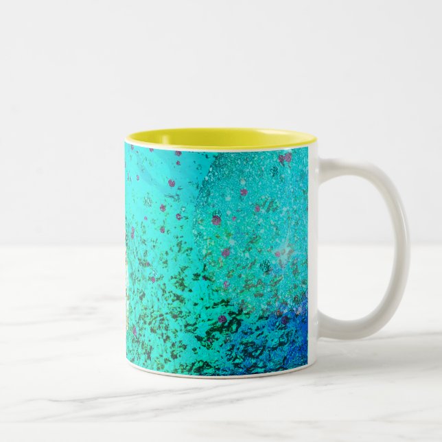 abstract pattern galaxy Two-Tone Coffee Mug (Right)