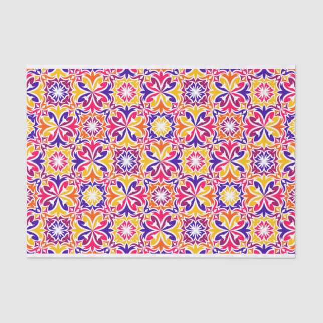 Abstract Pattern Geometric decoupage Tissue Paper (Front)
