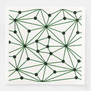 Abstract pattern - green napkin