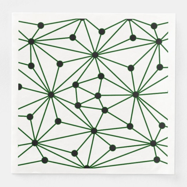 Abstract pattern - green napkin (Front)