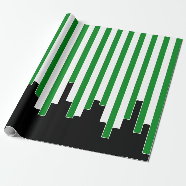Abstract pattern - green wrapping paper (Unrolled)