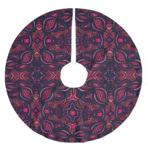 Abstract pattern, hand-drawn, seamless design. brushed polyester tree skirt