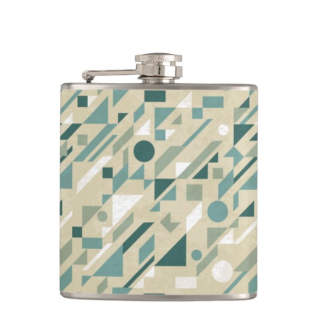 Abstract pattern hip flask (Front)