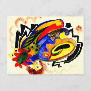 Abstract Pattern I by August Macke Postcard