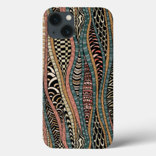 Abstract pattern in ethnic style iPhone 13 case