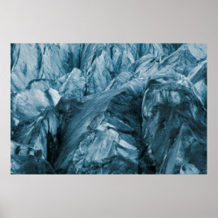 Abstract Pattern in Glacier   Iceland Poster
