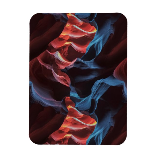 Abstract pattern inspired by  Antelope Canyon Magnet (Vertical)