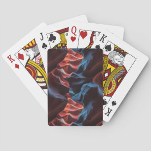 Abstract pattern inspired by Antelope Canyon Playing Cards