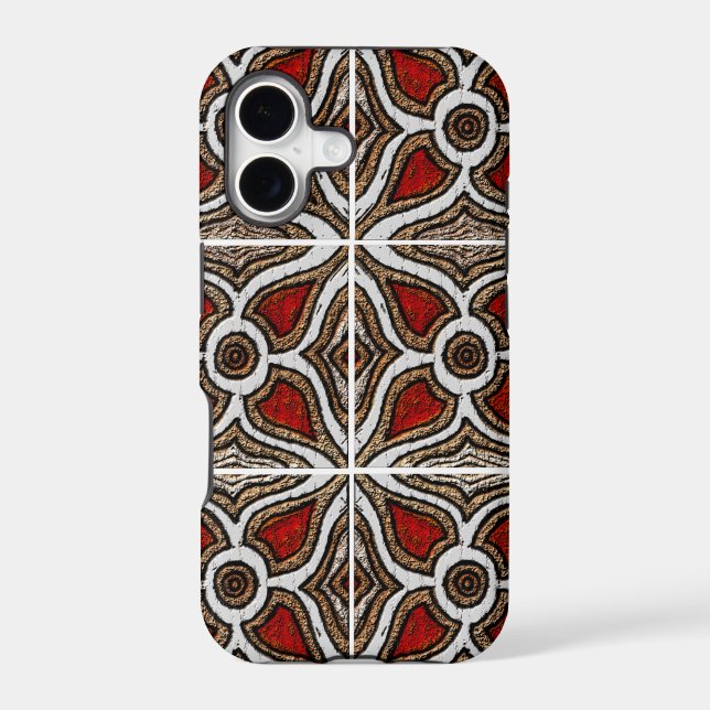 Abstract Pattern Inspired by Portuguese Azulejos (Back)