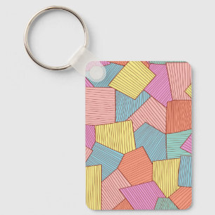 Abstract pattern keychain