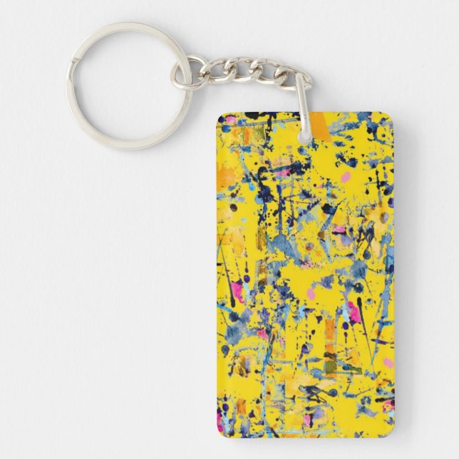 Abstract pattern keychain (Front)