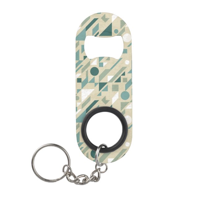 Abstract pattern keychain bottle opener (Front)
