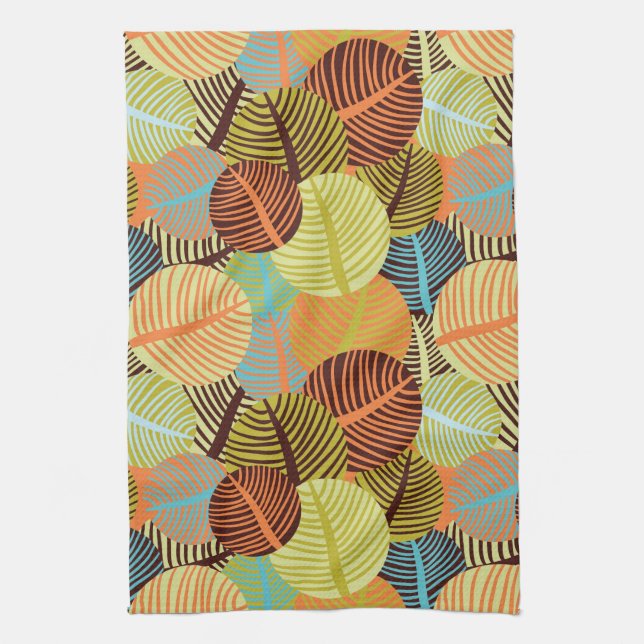 Abstract pattern kitchen towel (Vertical)