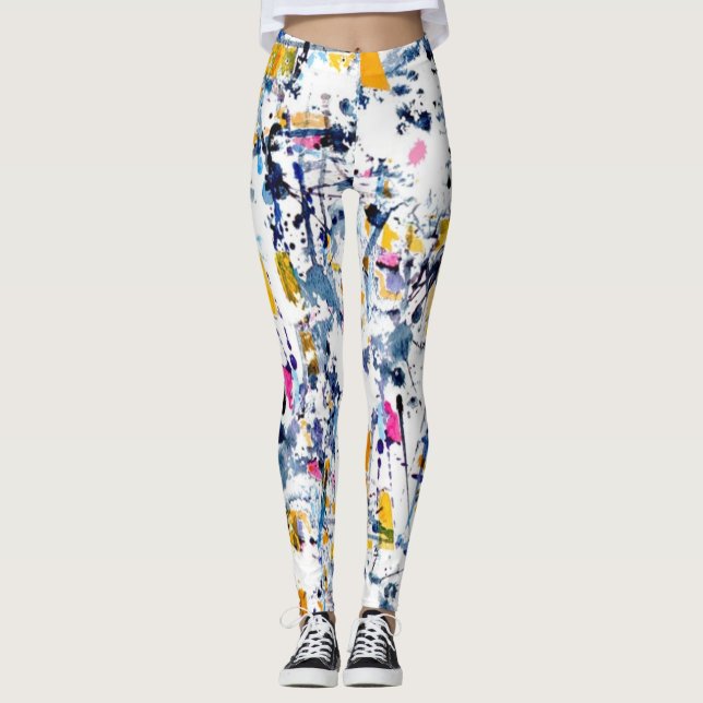 Abstract pattern leggings (Front)