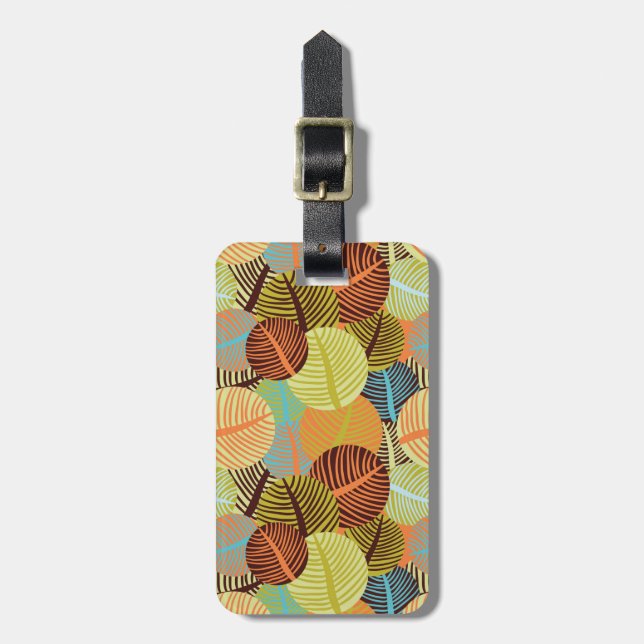 Abstract pattern luggage tag (Front Vertical)