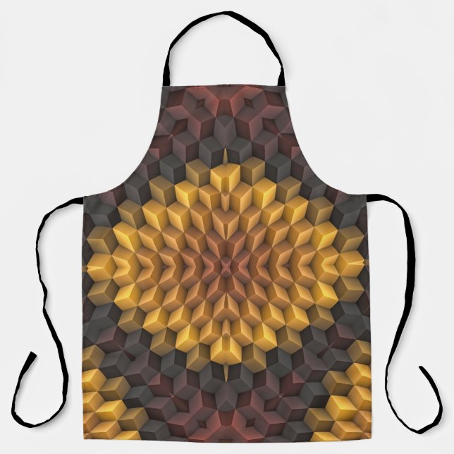 Abstract pattern manipulationabstract,art,artistic apron (Front)
