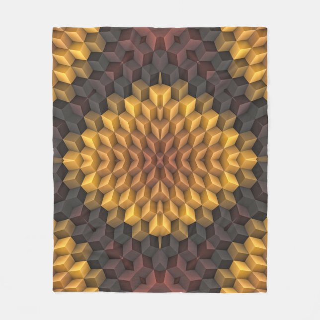 Abstract pattern manipulationabstract,art,artistic fleece blanket (Front)