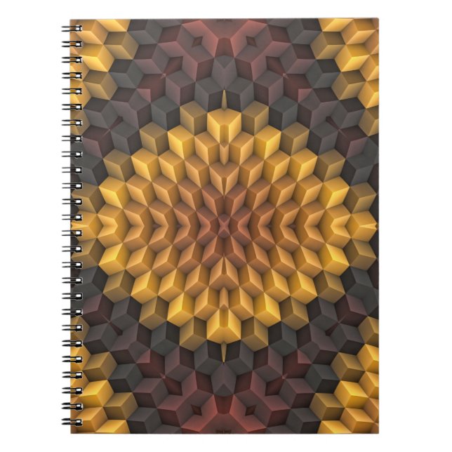 Abstract pattern manipulationabstract,art,artistic notebook (Front)