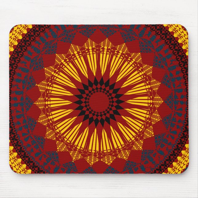 Abstract Pattern Mouse Pad (Front)