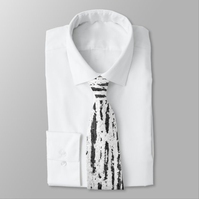 Abstract pattern neck tie (Tied)