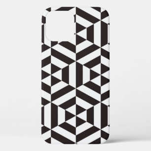 Abstract pattern of geometric hexagon seamless pat iPhone 12 case