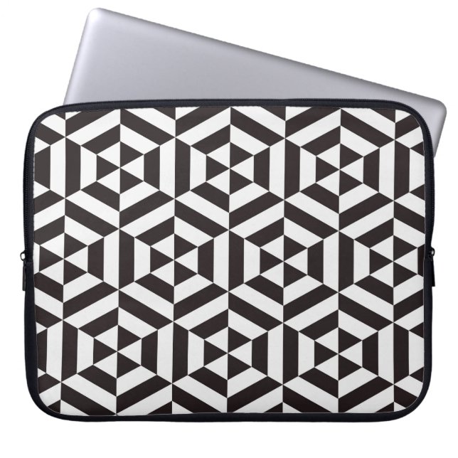 Abstract pattern of geometric hexagon seamless pat laptop sleeve (Front)