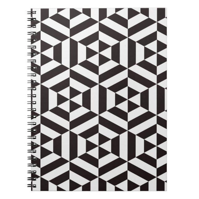 Abstract pattern of geometric hexagon seamless pat notebook (Front)