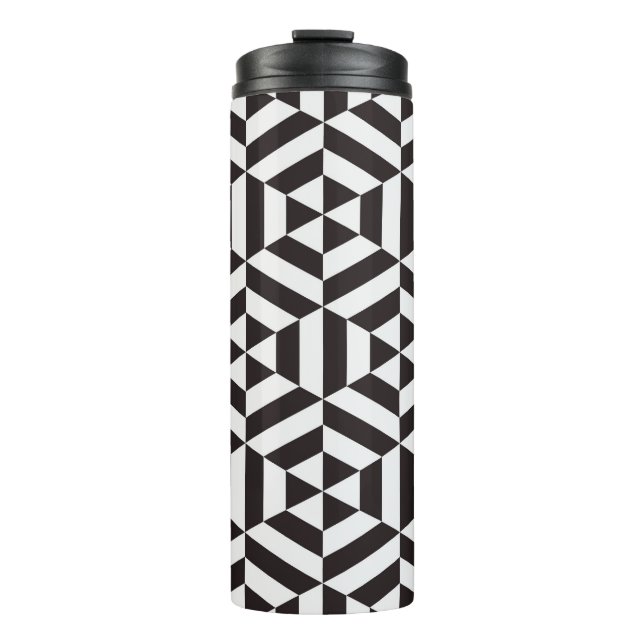 Abstract pattern of geometric hexagon seamless pat thermal tumbler (Front)