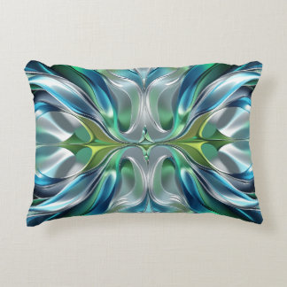 Abstract pattern of water waves accent pillow