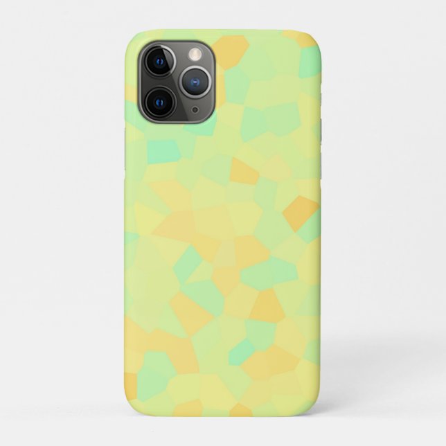 Abstract pattern of yellow and green shapes Case-Mate iPhone case (Back)