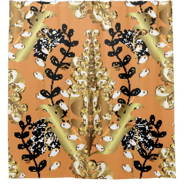 abstract pattern on orange yellow background with  (Front)