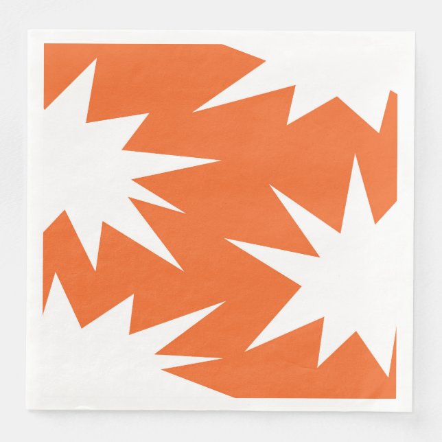 Abstract pattern - orange napkin (Front)