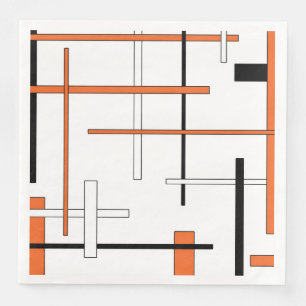 Abstract pattern - orange napkin
