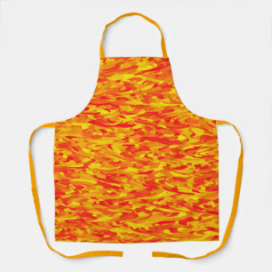 Abstract Pattern Orange Red Yellow Apron