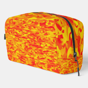 Abstract Pattern Orange Red Yellow Toiletry Bag