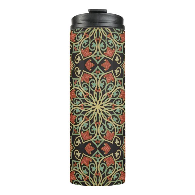Abstract pattern. Oriental color background.  Thermal Tumbler (Front)