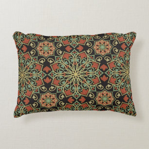 Abstract pattern. Oriental colour background. Accent Pillow