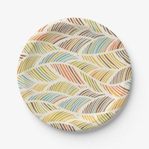 Abstract pattern paper plate