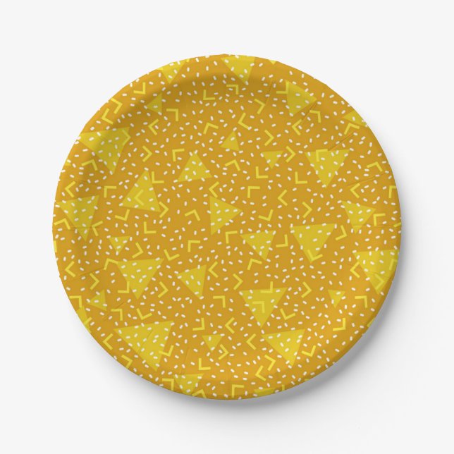 Abstract pattern paper plate (Front)