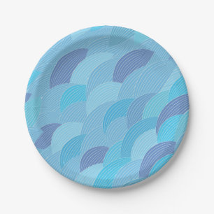 Abstract pattern paper plate