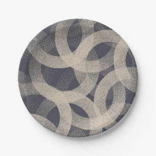 Abstract pattern paper plate