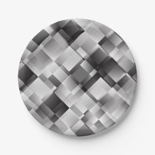 Abstract pattern paper plate