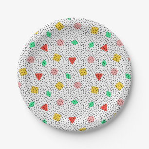 Abstract pattern paper plate