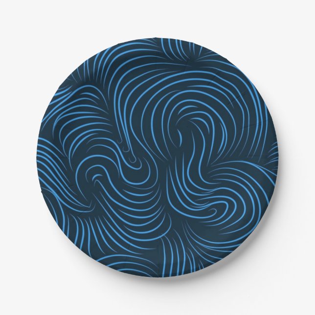 Abstract pattern paper plate (Front)