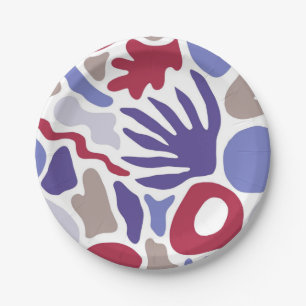 Abstract pattern paper plate