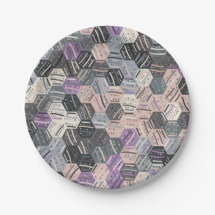 Abstract pattern paper plate