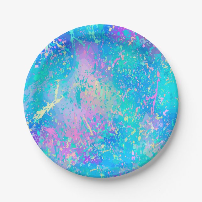 Abstract pattern paper plate (Front)