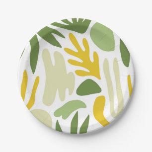 Abstract pattern paper plate
