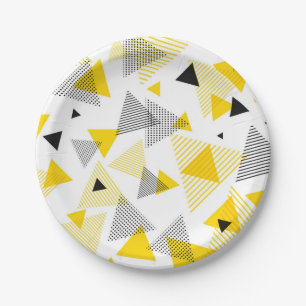 Abstract pattern paper plate